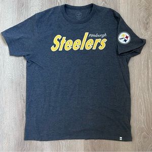 47' Brand SS NFL‎ Embroidered Pittsburg Steelers Shirt|Sz XL